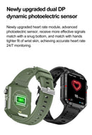 Rugged Military Smart Watch Men For Android Ios IP67 Waterproof Sport Fitness Ai Voice Bluetooth Call Smartwatch 2024 New