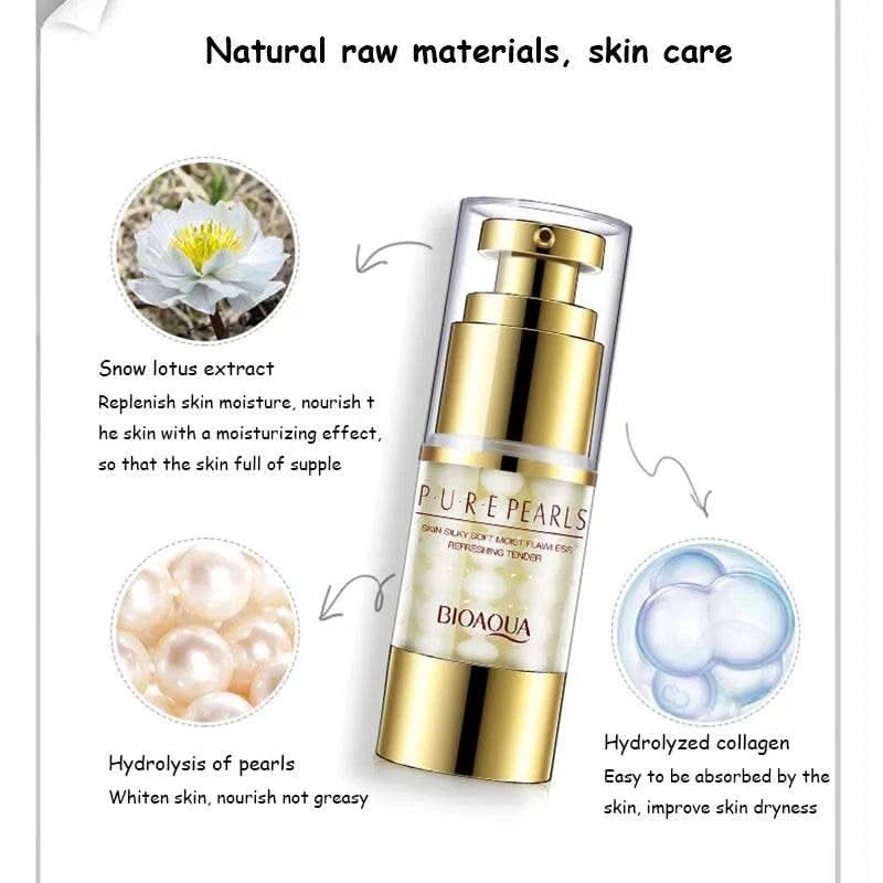 BIOAQUA Pure Pearl Face Skin Care Sets Facial Cream Eye Cream Firming Anti Dark Circles Moisturizing Brightening skincare Set - M & M Global