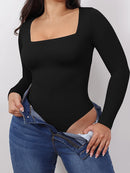 Women's Long Sleeve Bodysuit Spring Autumn Casual Romper Streetwear Sexy Bodycon One Pieces Jumpsuit Women Clothing