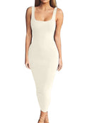 New 2026 Sleeveless Full Length Wrapped Women's Dresses Elegant Casual Dresses