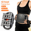 42 Heads Fascia Gun High-Frequency Vibration Deep Body Massage Device Back Waist Thigh Massager Neck Shoulder Muscle masajeador