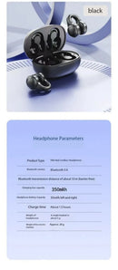 Original Sony Wireless Earbuds Clip Ear Bluetooth Headset Charging Earphones Power Display Headphones for IPhone Sport With Mic