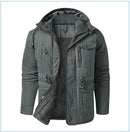 LZLLTT Men Winter Warm Parkas Mens Fleece  Jacket Parkas Men Casual Cotton Outdoor Fur Trench Padded Jackets Coats