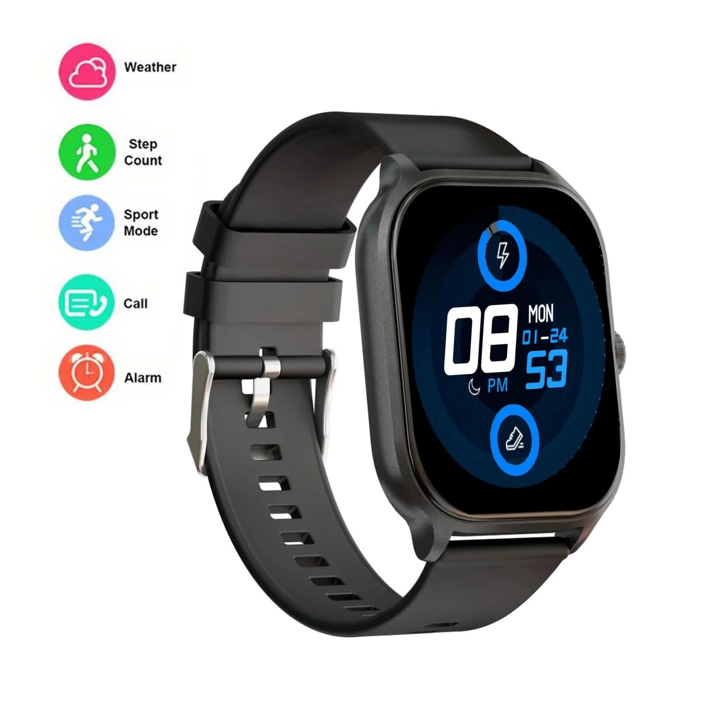 Smart watch with full touch screen, call, message reminder and other functions, compatible with iPhone/Android phones