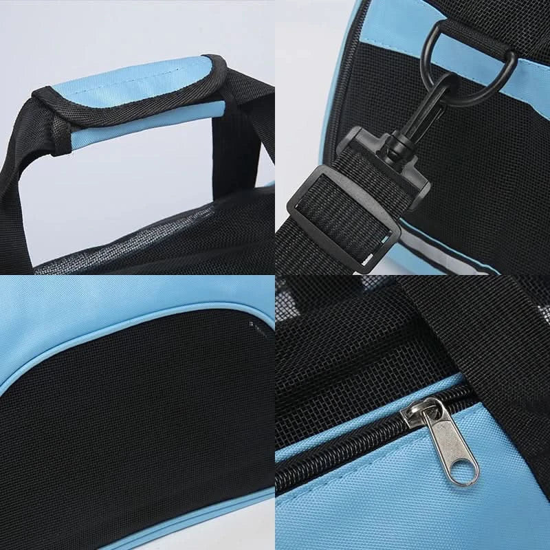 Portable Dog Cat Carrier Bag Pet Puppy Travel Bags Foldable Cats Handbag Travel Pet Bag Transport Bag - M & M Global