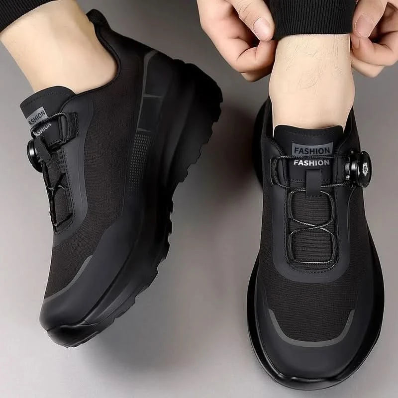 Fashion Casual Men's Shoes Designer Rotating Buckle Men Sneakers Thick-Soled Comfortable Outdoor Walking Shoes Zapatillas Hombre - M & M Global