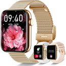 Smart Fitness Watch - Compatible with Android & iPhone, Wireless Calling, Text Reminders, Built-in Activity Tracker for Multiple