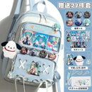 Miku Future School Backpack for Girls 2025 New Fashion Print Youth Pain Bag Large Capacity Backpack for School - M & M Global