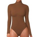 O Neck Long Sleeve Solid Color Sexy Bodysuit Women Autumn Winter Body Top Casual High Waist Lady Streetwear Bodysuits