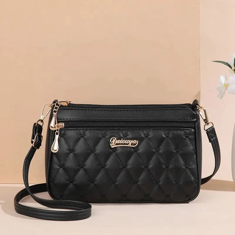 Embroidery Messenger Bags Women Leather Handbags Bags for Women Sac a Main Ladies hair ball Hand Bag - M & M Global