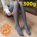 Women's New Fleece Tights Warm Winter Thicken Leggings Fake Translucent Pantyhose Thermal Sexy Stockings Female Velvet Leggings