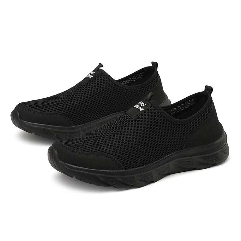 2023 Lightweight Men Casual Shoes Breathable Slip on Male Casual Sneakers Anti-slip Men's Flats Outdoor Walking Shoes Size 39-47 - M & M Global