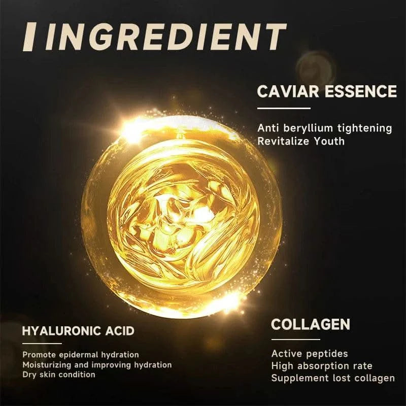 Caviar Wrinkle Remover Face Cream Free Eye Mask Collagen Lifting Firming Fade Fine Lines Anti-aging Moisturizing Korean Cosmetic - M & M Global