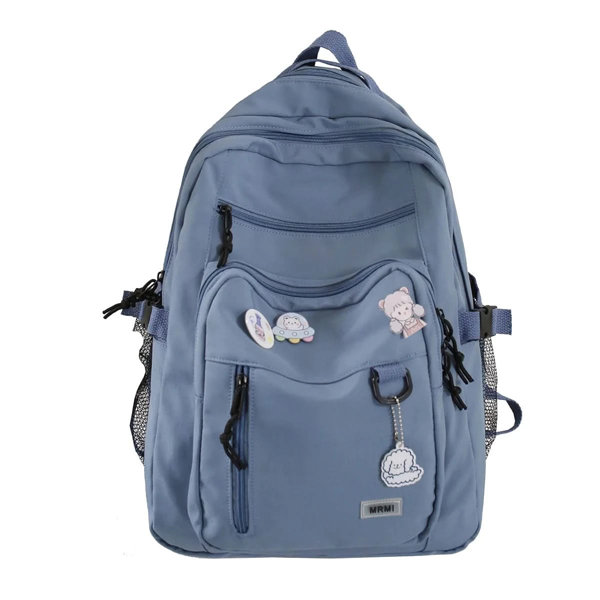 Fashion Big Student Backpack NEW Badge Rucksack Girls School Bag High Capacity Women Backpack Female Cute Leisure Travel Mochila - M & M Global
