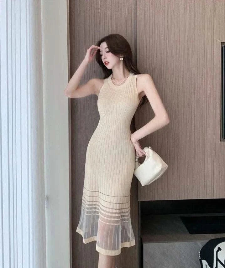 Dresses for Women Black SMidi Woman Dress Party Evening Night Club Prom Casual Youth G Fashion Summer 2024 Retro Sensual Sexy X - M & M Global