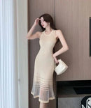 Dresses for Women Black SMidi Woman Dress Party Evening Night Club Prom Casual Youth G Fashion Summer 2024 Retro Sensual Sexy X - M & M Global