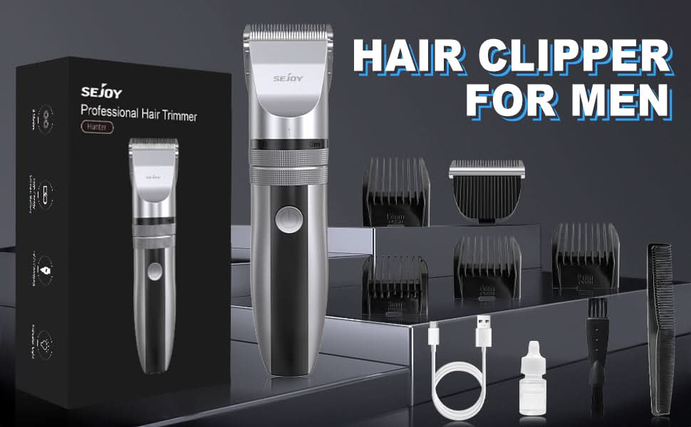 SEJOY Professional Trimmer Hair Clippers Cutting Beard Cordless Shaving Machine - M & M Global