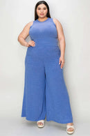 Basic Bae Full Size Ribbed Tank and Wide Leg Pants Set - M & M Global