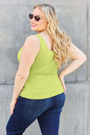 Basic Bae Full Size Square Neck Wide Strap Tank - M & M Global