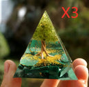 Pyramid Decoration Natural Crystal Gravel Energy Tower - M & M Global