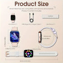 Smart Watch -for Women Stylish Fitness Tracker with Heart Rate Monitor, Message Notifications, Multi-Sport Mode, Music Playback