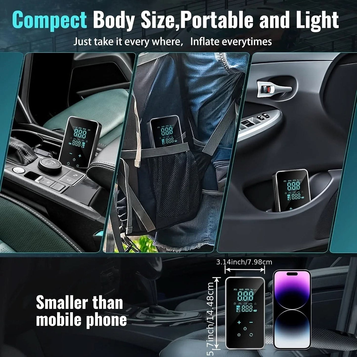 Inflate™ Smart Tire Pump - M & M Global