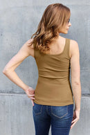 Basic Bae Full Size Square Neck Wide Strap Tank - M & M Global