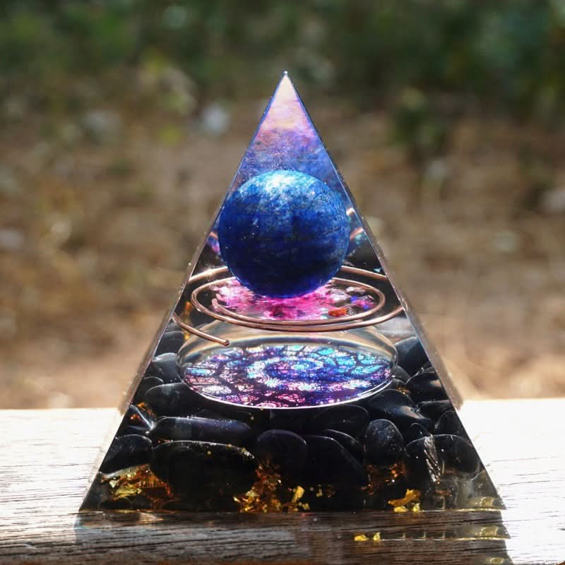 Pyramid Decoration Natural Crystal Gravel Energy Tower - M & M Global