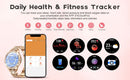 Smart Watches for Women,1.32" HD Fitness Tracker Watch with Answer/Make Call,AI Voice Control,Heart Rate/Calories/SpO2