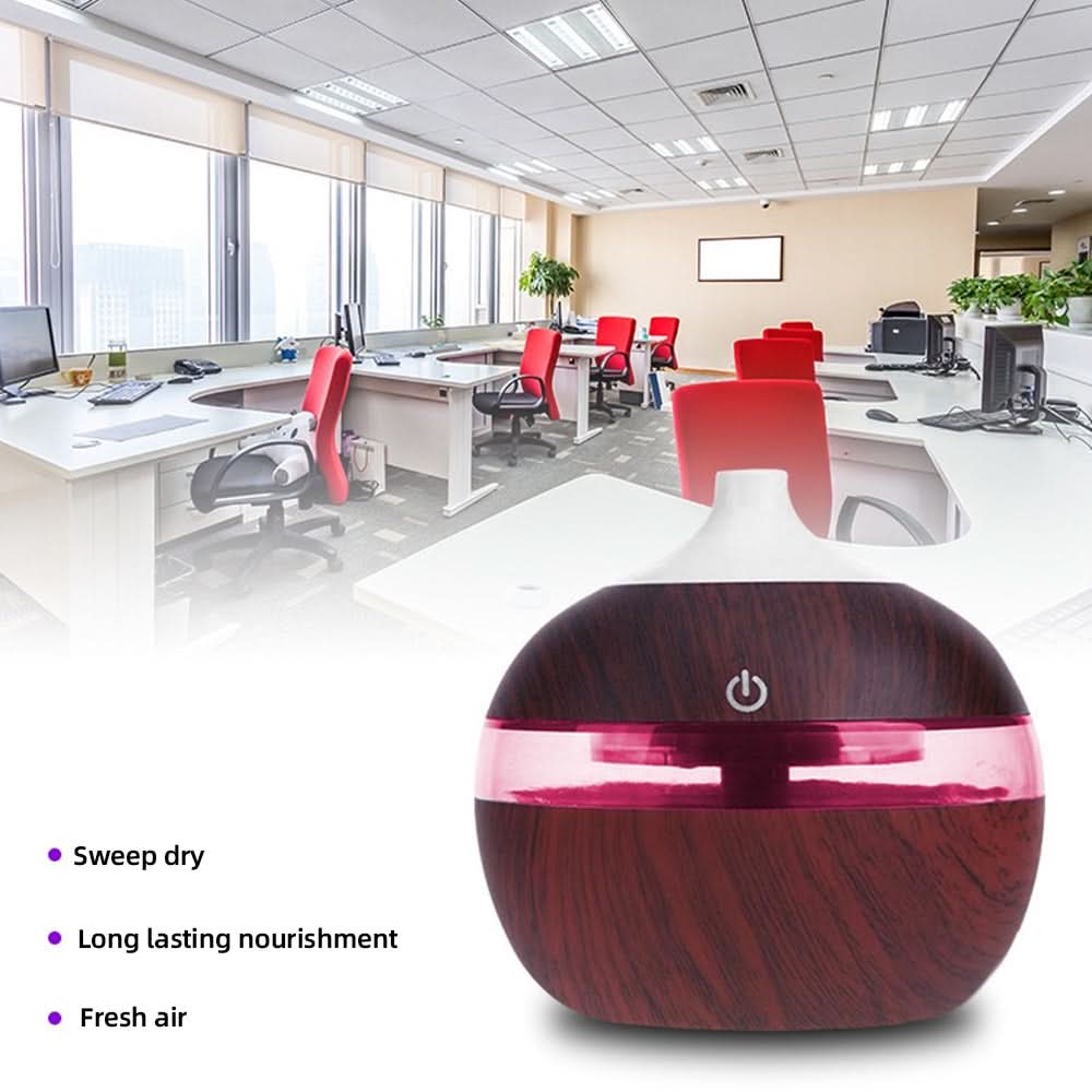 Mini USB Humidifier with Aromatherapy Diffuser  3-in-1 Desktop Humidifier, One-Touch Operation & Key Switch for Home/Office - M & M Global
