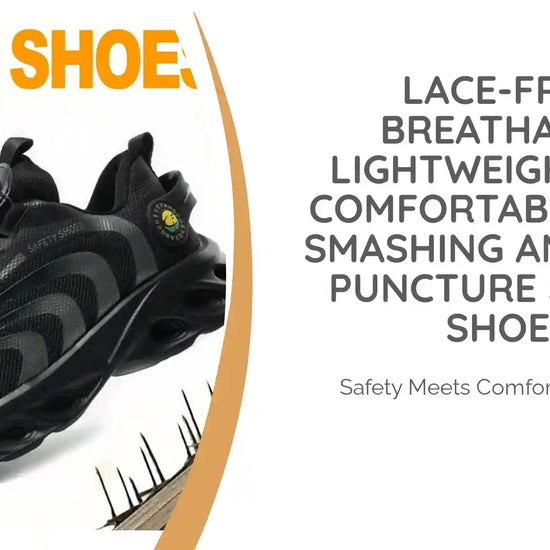 Lace-free, breathable, lightweight and comfortable anti-smashing and anti-puncture safety shoes by@Outfy
