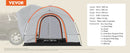 VEVOR SUV Camping Tent 8'-8' SUV Tent Attachment for Camping with Rain Layer and Carry Bag PU2000mm Double Layer Truck Tent
