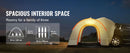 VEVOR SUV Camping Tent 8'-8' SUV Tent Attachment for Camping with Rain Layer and Carry Bag PU2000mm Double Layer Truck Tent